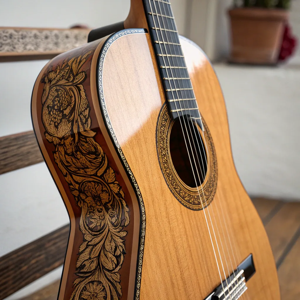 A classical guitar